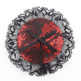 Black and Red Lace Overlay Nipple Pasties Fancy Dress Ups